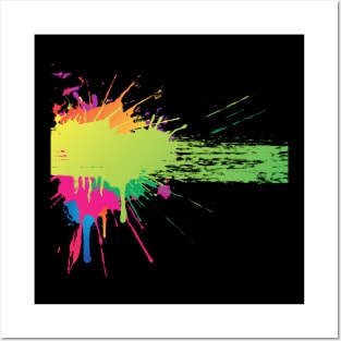 Colour splash abstract cool design Posters and Art